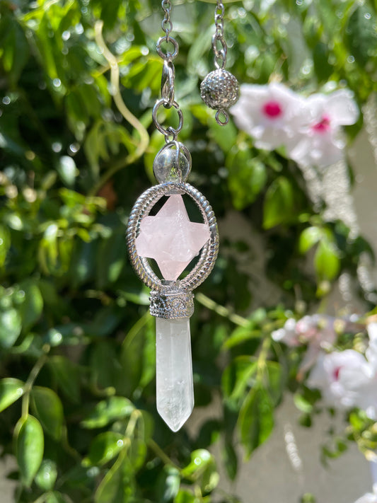 Rose Quartz Star Pendulum