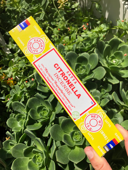 Satya Citronella Incense Sticks