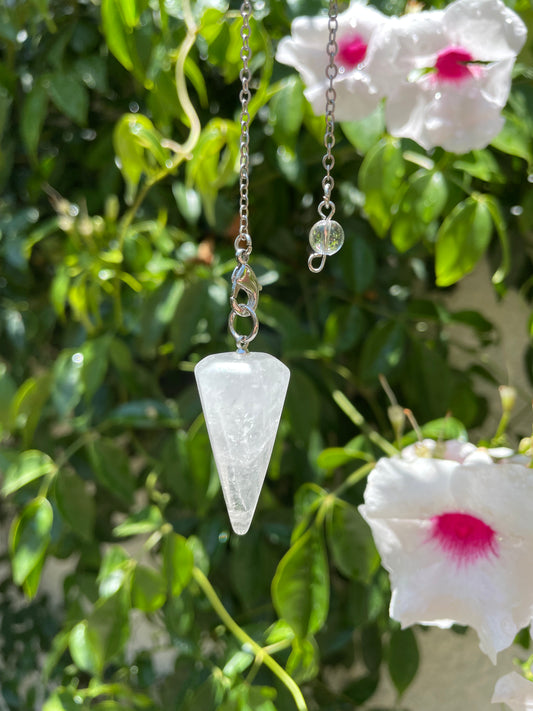 Clear Quartz Pendulum