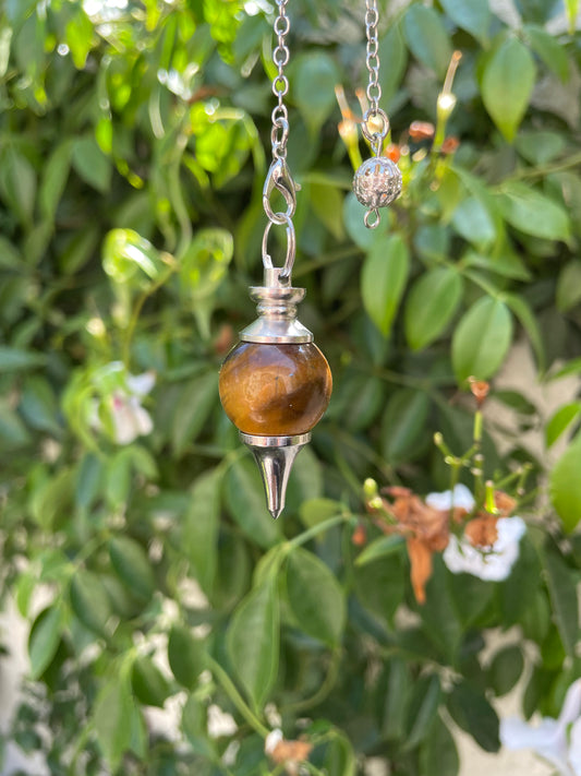 Tiger's Eye Sphere Pendulum