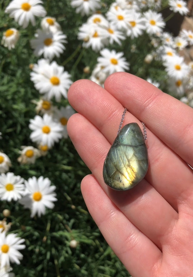 Labradorite Crystal Necklace