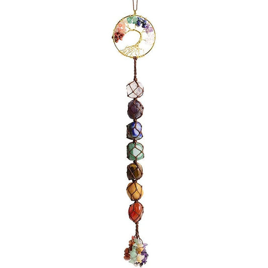 7 Chakra Crystal Lucky Tree Chain